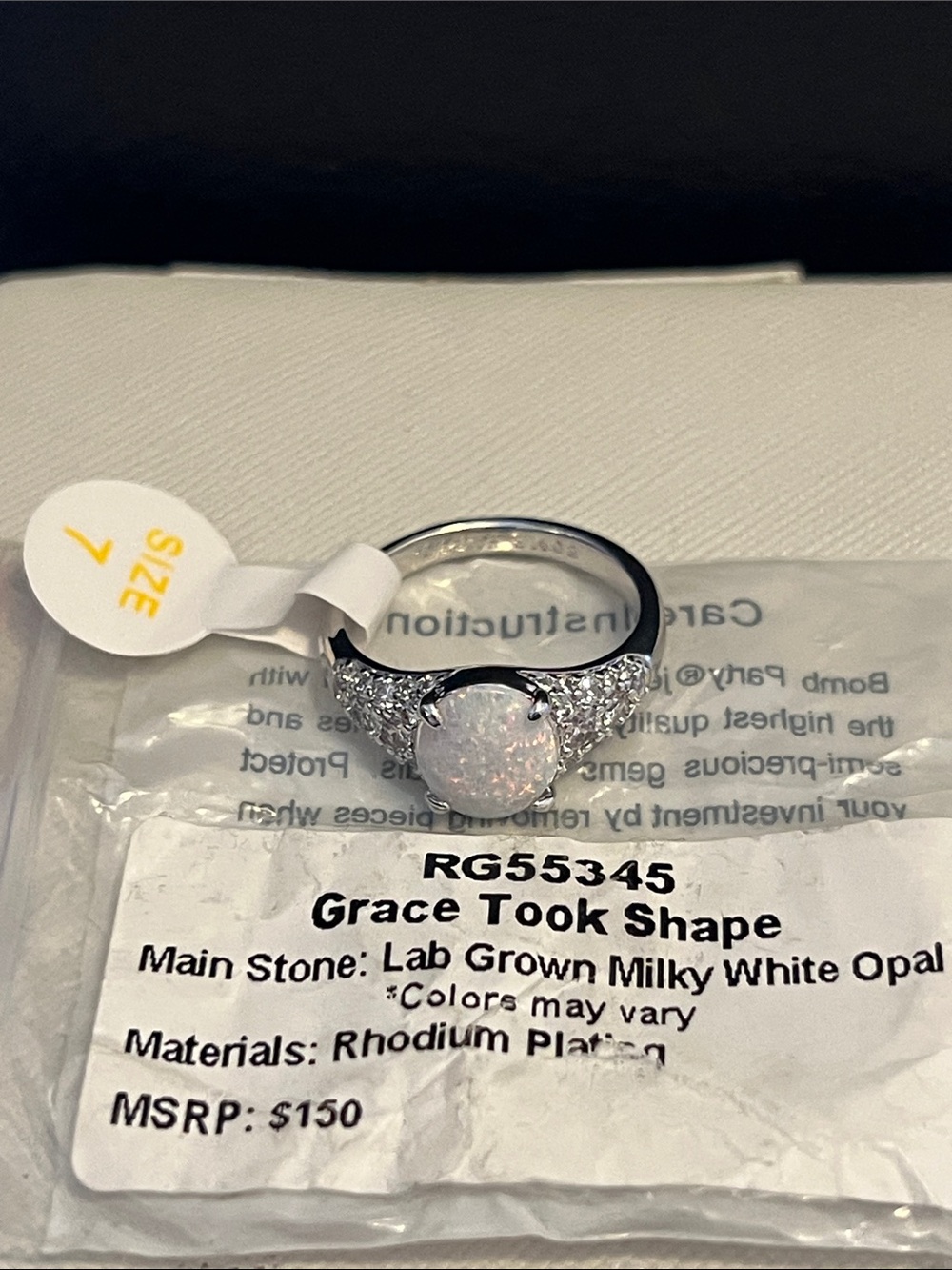 Bomb Party Grace Took Shape ring